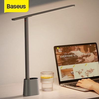 Picture of Baseus LED Desk Lamp Eye Protect Study Dimmable Office Light Foldable Table Lamp Smart Adaptive Brightness Bedside Lamp