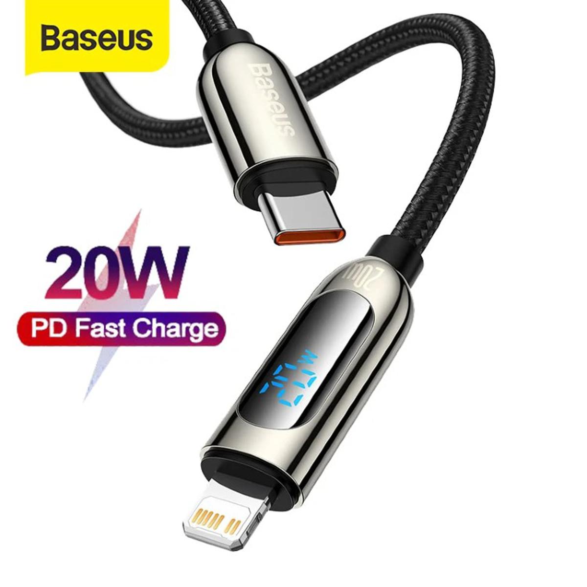 Picture of Baseus Display Fast Charging Data Cable Type-C to Lighting 20W