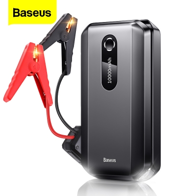 Picture of বেসিউস  Super Energy Air Car Jump Starter 10000mAh Peakcurrent 1000A Black