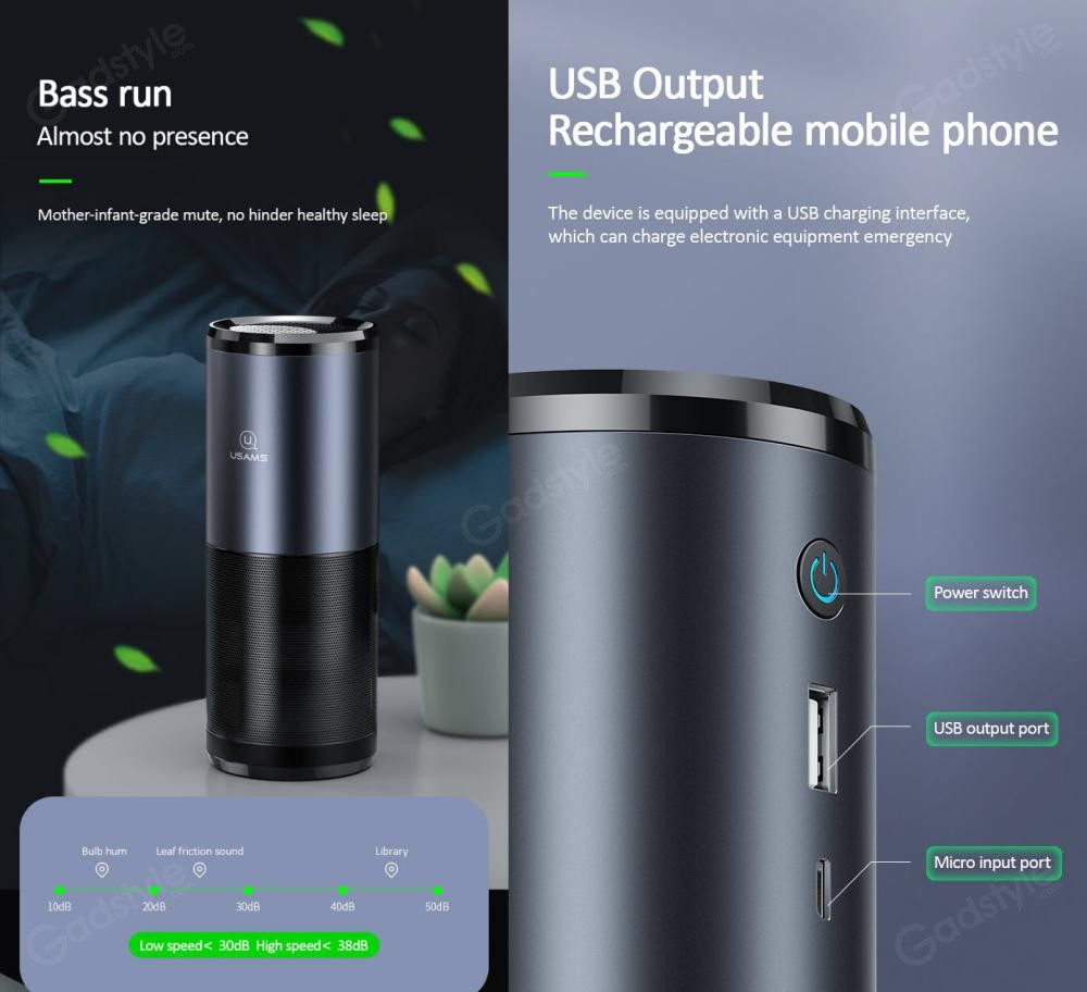 Picture of USAMS US-ZB169 For Car Portable Household UVC Air_Purifier