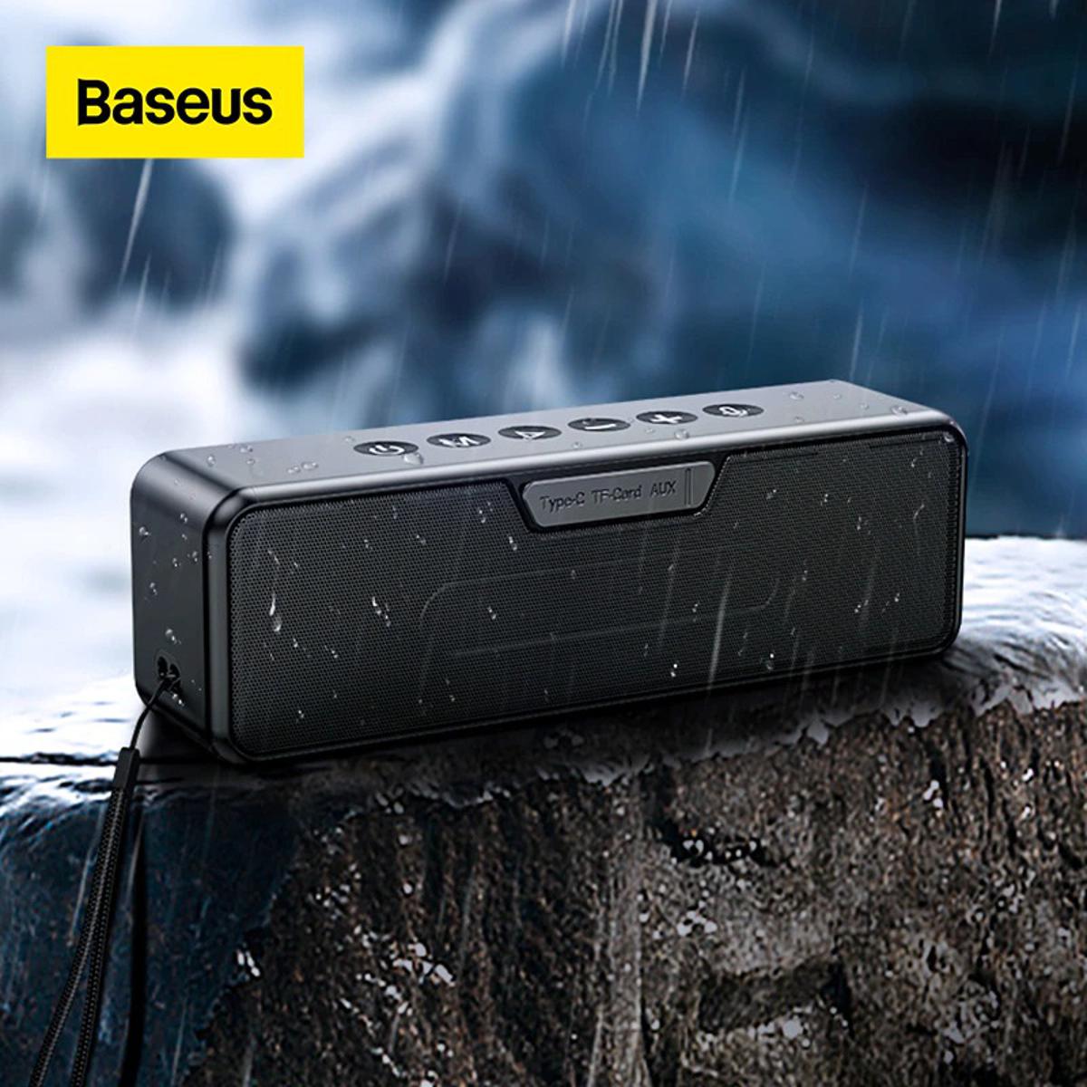 Picture of Baseus V1 Bluetooth Speaker Outdoor IPX6 Waterproof Portable Wireless Speaker Dual-Driver Excellent Bass Quality Support 3 EQ Modes