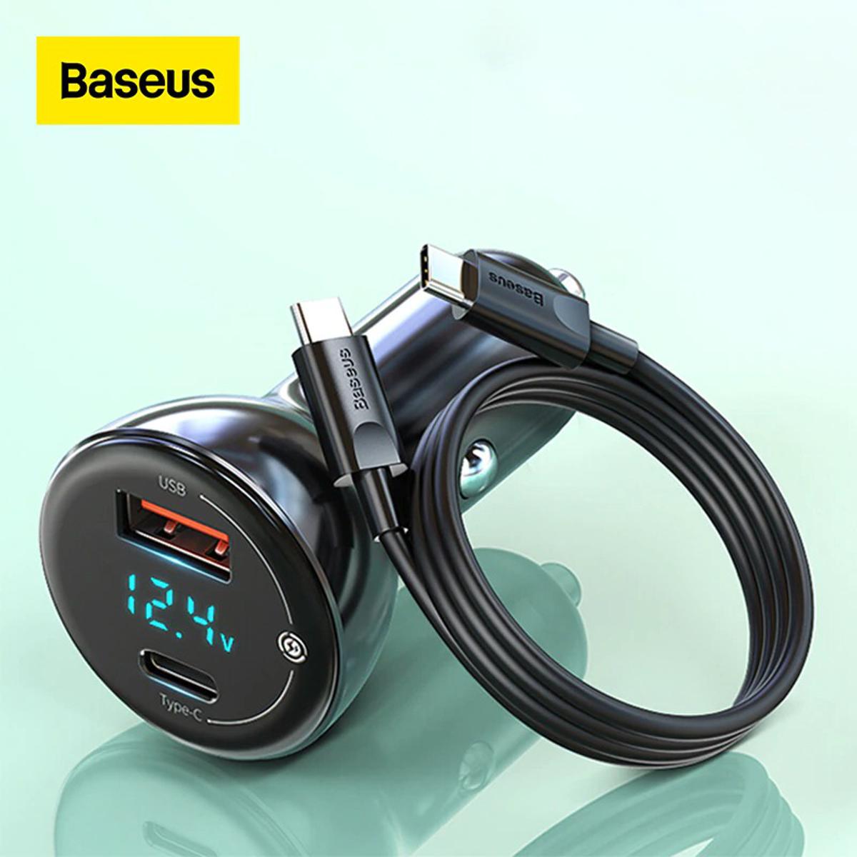 Picture of Baseus Particular Digital Display QC+PPS Dual Port 65W Car Charger Set