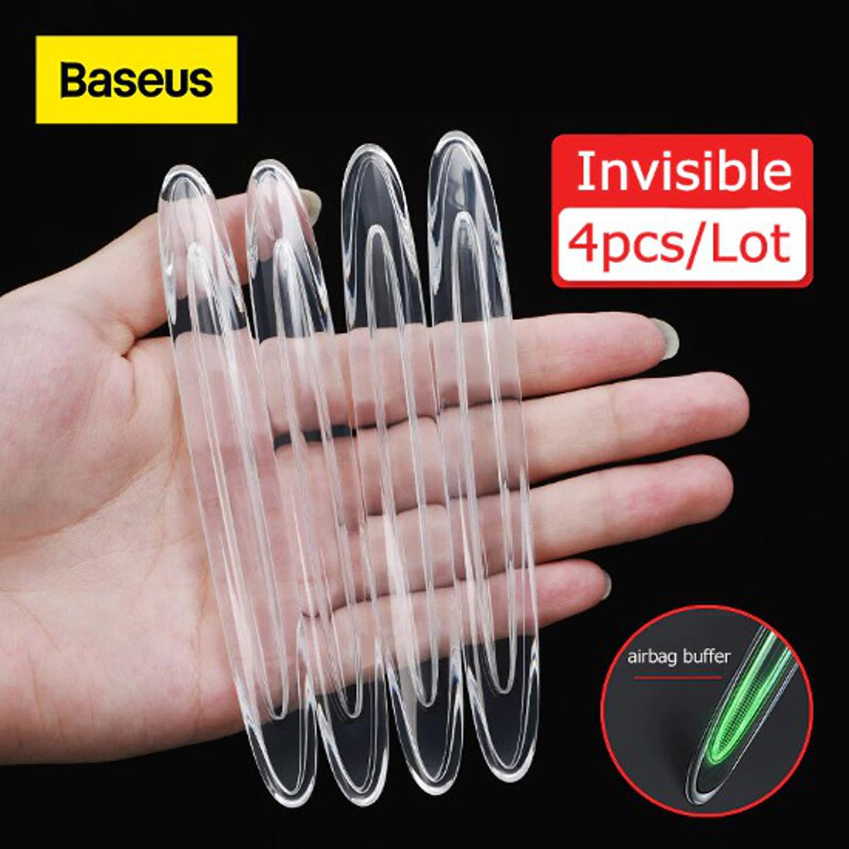 Picture of Baseus 4pcs Car Door Protector TPU Transparent Auto Edge Corner Guard Protective Bumper Sticker Vehicle Door Protector Accessory