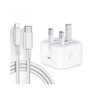 Picture of 20w USB-C Power Adapter Charger with USB-C to Lightning Cable for iPhone12/13