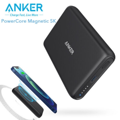 Picture of Anker 521 Magnetic Battery (PowerCore Magnetic 5K) 5000 mAh Magnetic Wireless Portable Charger with USB-C Cable-12/13 series