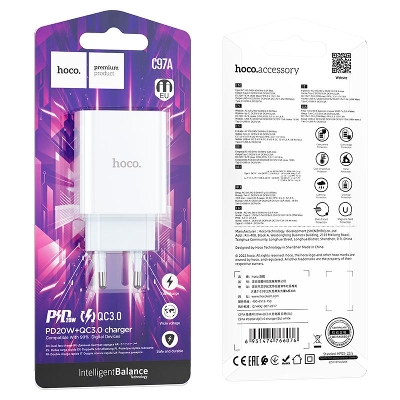 Picture of Hoco Wall charger C97 PD20W+QC3.0 -EU