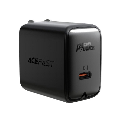 Picture of AceFast Fast Charge Wall Charger A3 PD3.0 20W (1xUSB-C)-US Plug Black