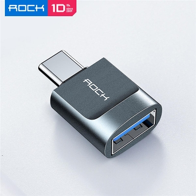 Picture of ROCK CA03 USB AF to Type-C / USB-C 3.0 Adapter-Grey