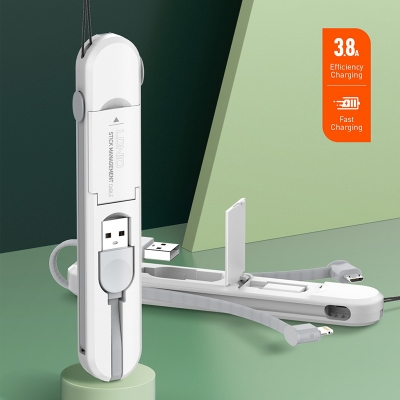 Picture of LDNIO 3 in 1 Fast charging Cable Storage Box with Type-C Connector-LC130