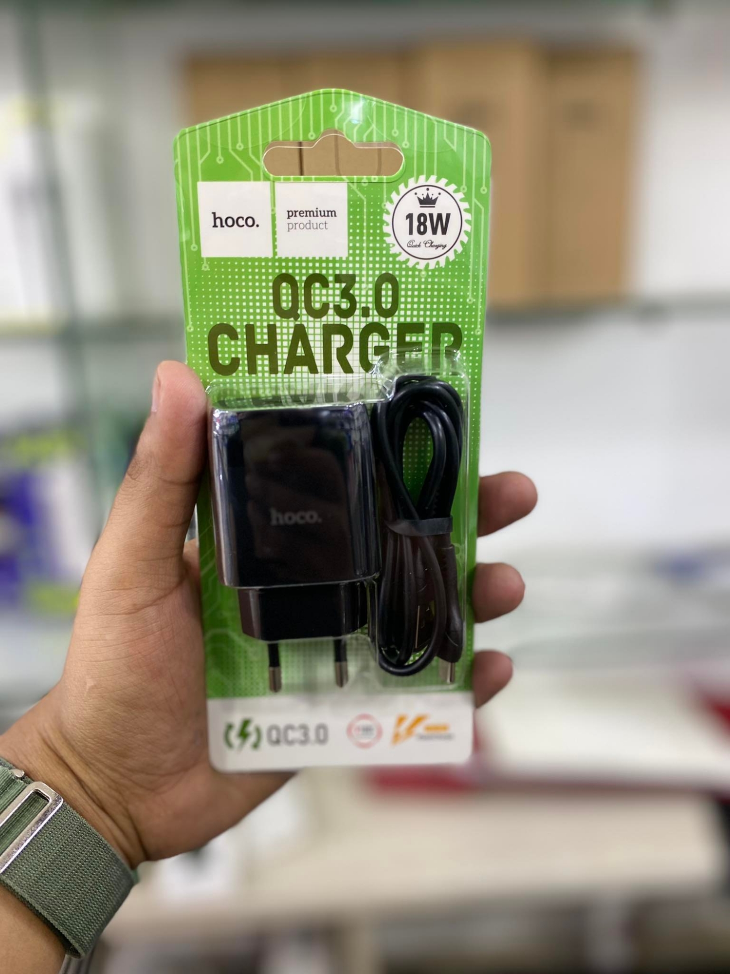 Picture of HOCO QUICK QC3.0 WALL CHARGER 18W Type c Cable