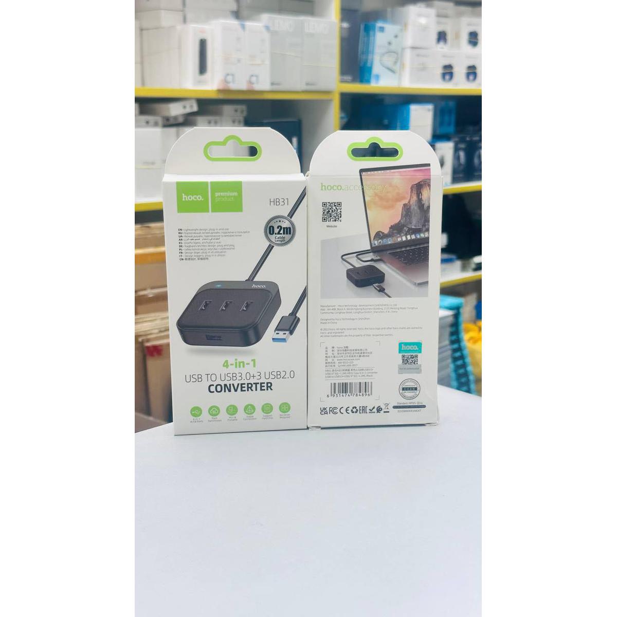 Picture of HOCO HB31 EASY 4 IN 1 TYPE-C TO USB3.0 CONVERTER