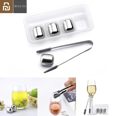 Picture of Circle Joy 4Pcs/set Ice Cubes Stainless Steel