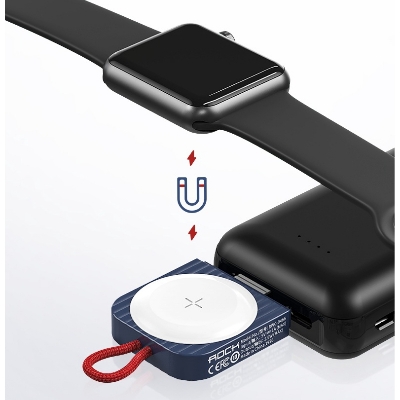 Picture of Rock Apple watch Series 7 6 se 5 4 3 2 Magnetic Wireless Charger/ iWatch USB Charger Dock/ 2.5W Fast Charging