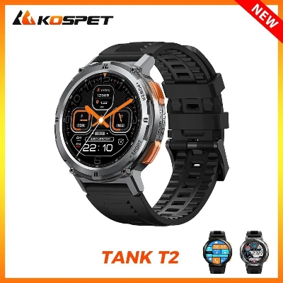 Picture of KOSPET TANK T2 Military Smart Watch Ultra Men Smartwatch Women Sport Electronic Fitness AMOLED AI Voice IP69 Waterproof