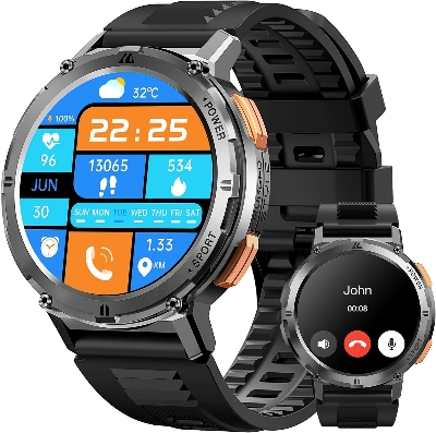 Picture of KOSPET TANK T2 Military Smart Watch Ultra Men Smartwatch Women Sport Electronic Fitness AMOLED AI Voice IP69 Waterproof