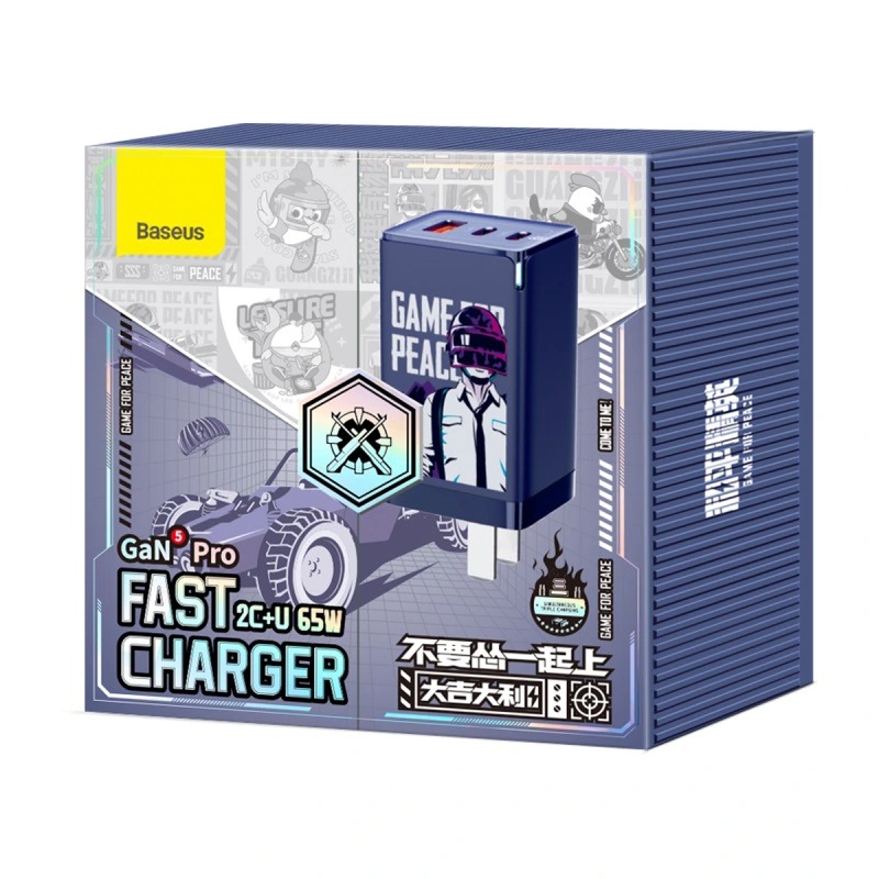 Picture of Baseus  GaN5 Pro 65W Fast Charger Game for Peace 2C+U CN