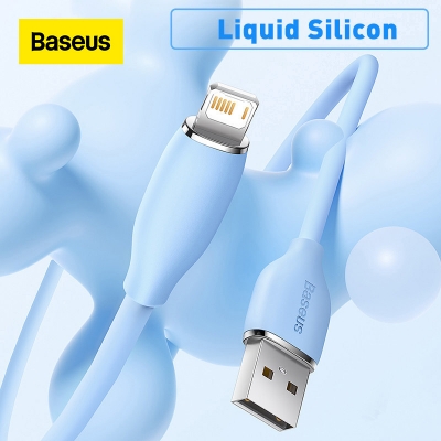 Picture of Baseus Liquid Silica Gel USB Cable 2.4A Charging Cable For iPhone 13 12 11 Pro Max Fast Data Charging