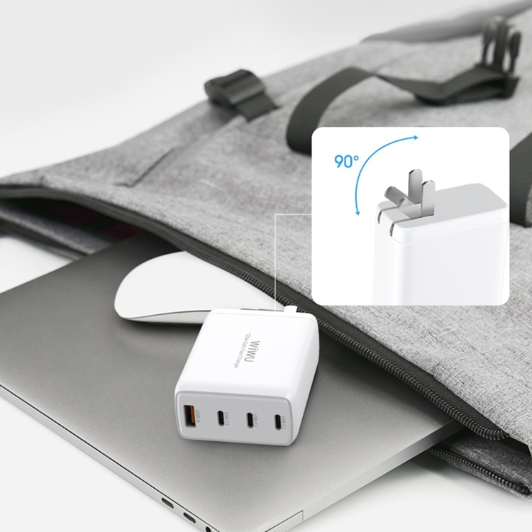 Picture of WIWU TR257-A 120W 4 in 1 Mini GaN Quick Charger, CN Plug(White)