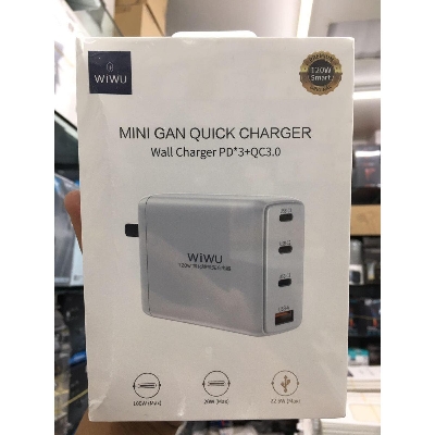 Picture of WIWU TR257-A 120W 4 in 1 Mini GaN Quick Charger, CN Plug(White)