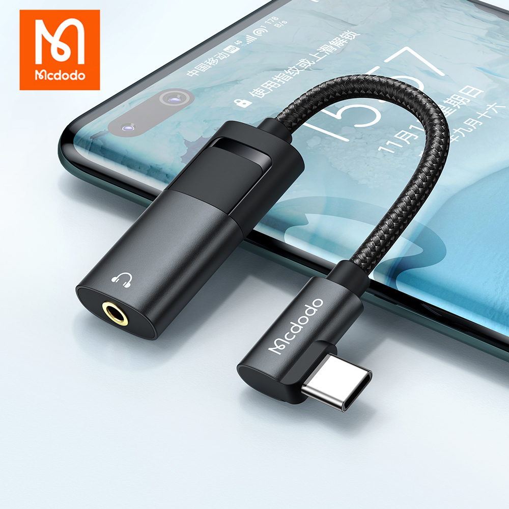 Picture of Mcdodo 60W PD Fast Charging Audio Type C to 3.5mm Earphone Jack DAC Adapter