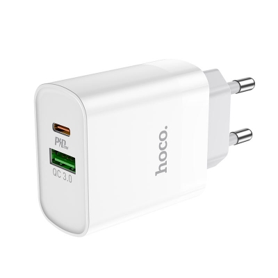 Picture of hoco C80A  Wall charger Rapido PD + QC3.0 EU plug