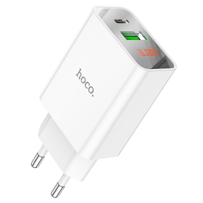 Picture of Hoco C100A  Wall charger PD20W + QC3.0 EU plug