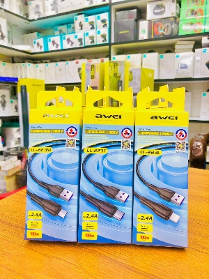Picture of Awei CL-223T iphone Cable 100cm Fast Charge Data Transmission Cable 2.4A Fast Charging For Mobile Phone
