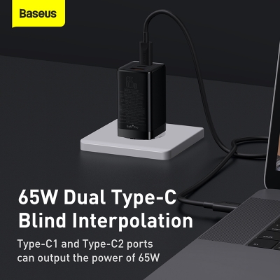 Picture of Baseus 65W GaN 3 Chagrer USB Type C Chagrer Quick Charge 4.0 3.0 PD Fast Chaging For iPhone 13 Pro Xiaomi Samsung Laptop Macbook