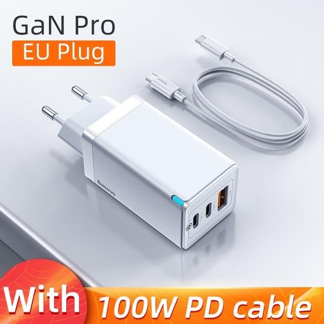 Picture of Baseus 65W GaN 3 Chagrer USB Type C Chagrer Quick Charge 4.0 3.0 PD Fast Chaging For iPhone 13 Pro Xiaomi Samsung Laptop Macbook