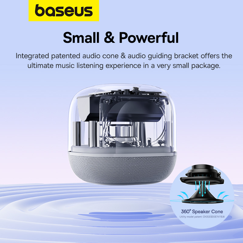 Picture of Baseus AeQur V2 Portable Bluetooth Speaker TWS Bluetooth 5.0 Wireless Speaker 360° Sound Stage Powerful Bass 3EQ Modes Speakers