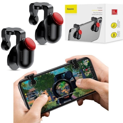 Picture of Baseus Red Dot Mobile Gaming Controller New Trigger - Black - Finger Sleeve