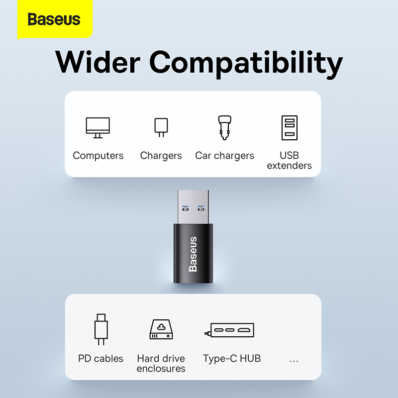 Picture of Baseus Ingenuity Series Mini OTG Adaptor USB 3.1 to Type-C Black