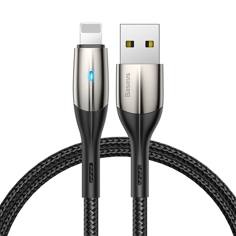 Picture of Baseus Horizontal Data Cable IP 2.4A 0.5m For Fast Charging Lightnin power bank short cable-50cm