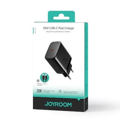 Picture of Joyroom JR-TCF11 fast charger with a power of up to 25W + USB-C / USB-C cable 1m