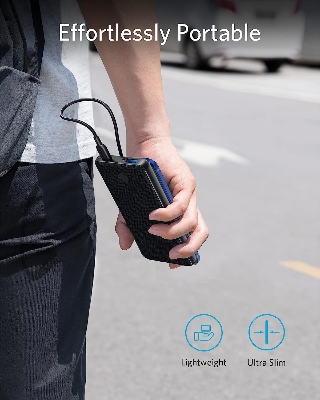 Picture of Anker A1245  Portable Charger, USB-C Portable Charger 10K with 20W Power Delivery, Power Bank (PowerCore Slim 10K PD)