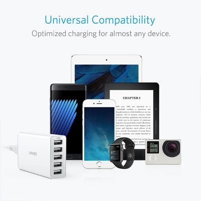 Picture of Anker PowerPort 5 Lite 25W 5-Port USB Wall Charger