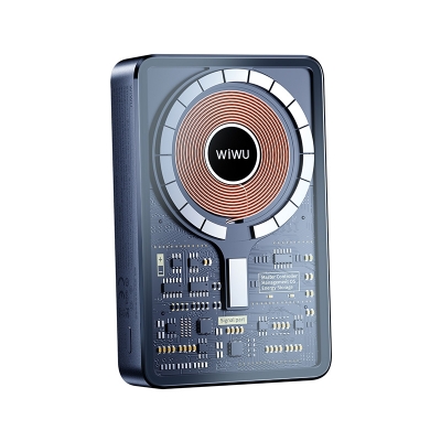Picture of WIWU JC-21 Transparent Magnetic Power Bank 22.5W 10000mAh with Stand