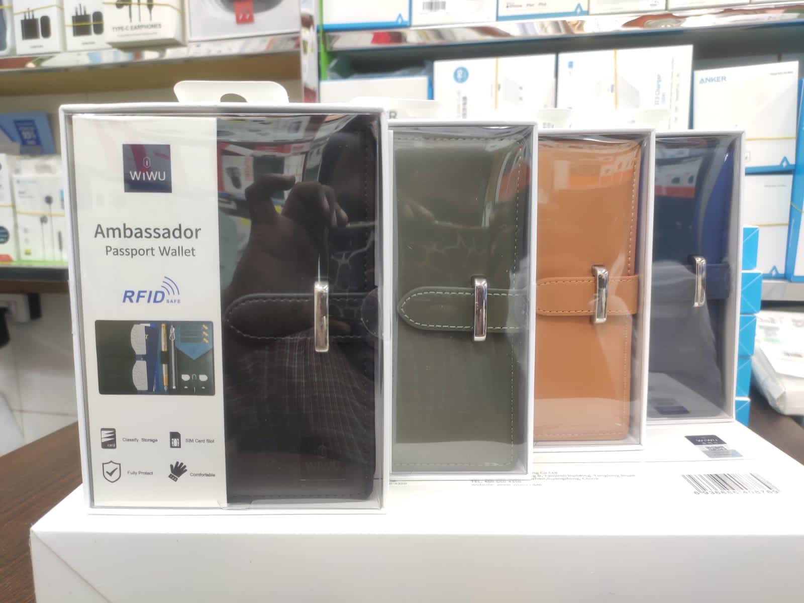 Picture of WiWU Am-bassador P-assport Wallet for Cards Papers Airline Tickets with Many Compartments