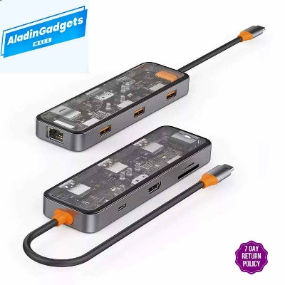 Picture of WiWU Cyber Multifunctional 8-in-1 Type C Hub Docking Station