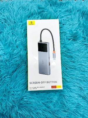 Picture of Baseus Hub Metal Gleam Series II 6 in 1 Type-C HUB HDMI 4K60HZ Rj45 Space Grey