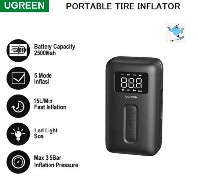 Picture of Ugreen Tire Inflator Portable Air Compressor 150PSI Air Pump