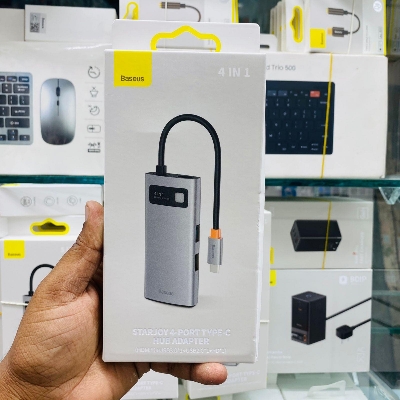 Picture of Baseus Metal Gleam Series 4-in-1 Multifunctional Type-C  Docking Station Gray