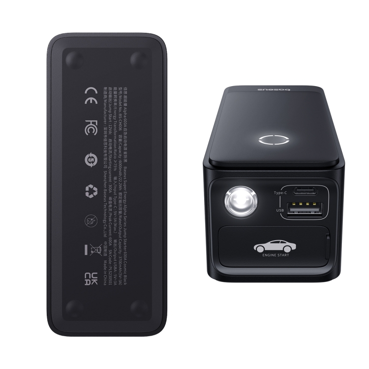 Picture of Baseus CH006 Super Energy Alpha 6000mAh Car Jump Starter 600A - Black