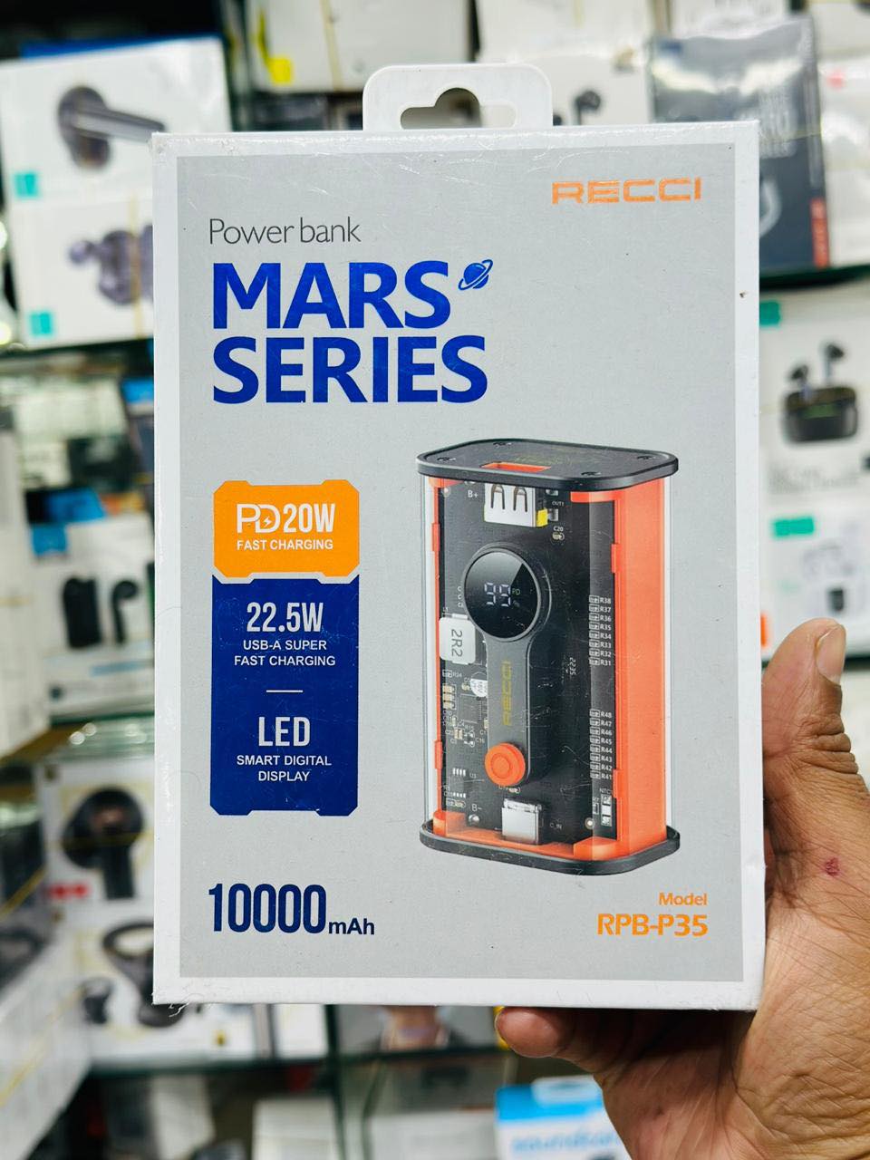 Picture of RECCI  RPB-P35 10000mAh Fast Charging Power Bank