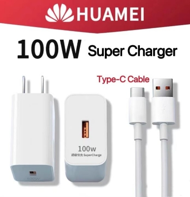 Picture of HONOR SUPER 100W Fast Charger & 6A USB Type C Cable Set Wall Charger For Xiaomi and Huawei Laptop