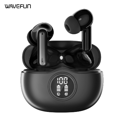 Picture of Wavefun Star 2 ANC Bluetooth Earphone V5.3 Wireless Headphones Digital Display Active Noise Cancelling Earbuds Super Bass