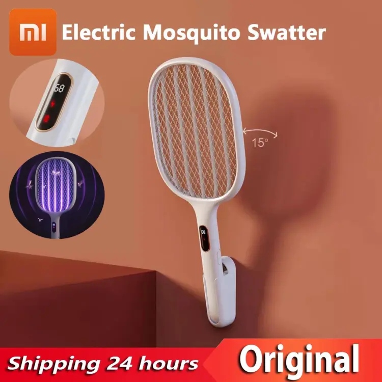 Picture of Xiaomi S1 Qualitell Smart Digital Display Electric Mosquito Swatter 2in1 Portable Type-C Charging Wall-mounted Mosquito Killer