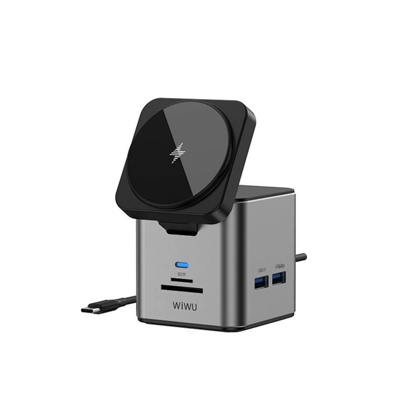 Picture of WIWU Wi-W025 9-in-1 Multi-Port Docking Station Hub Adapter
