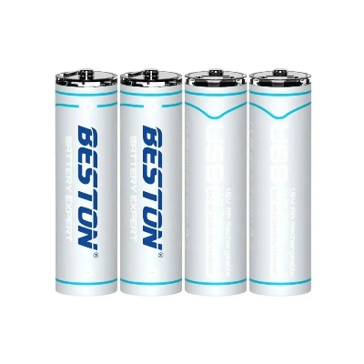 Picture of Beston 4PCS 1.5V AA 2200mAh AAA 6000Mah Lithium Rechargeable Battery (Type-C Port)