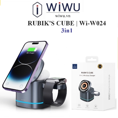Picture of WiWU  Wi-W024 RUBIK’S CUBE 3 in 1 Wireless Charger